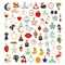60PCS Assorted Gold Plated Enamel Animal Moon Star Fruit Charm Pendant DIY for Necklace Bracelet Jewelry Making and Crafting